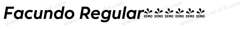Facundo Regular字体转换